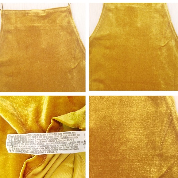 NWT Citron Velvet High Neck Dress - Picture 8 of 8